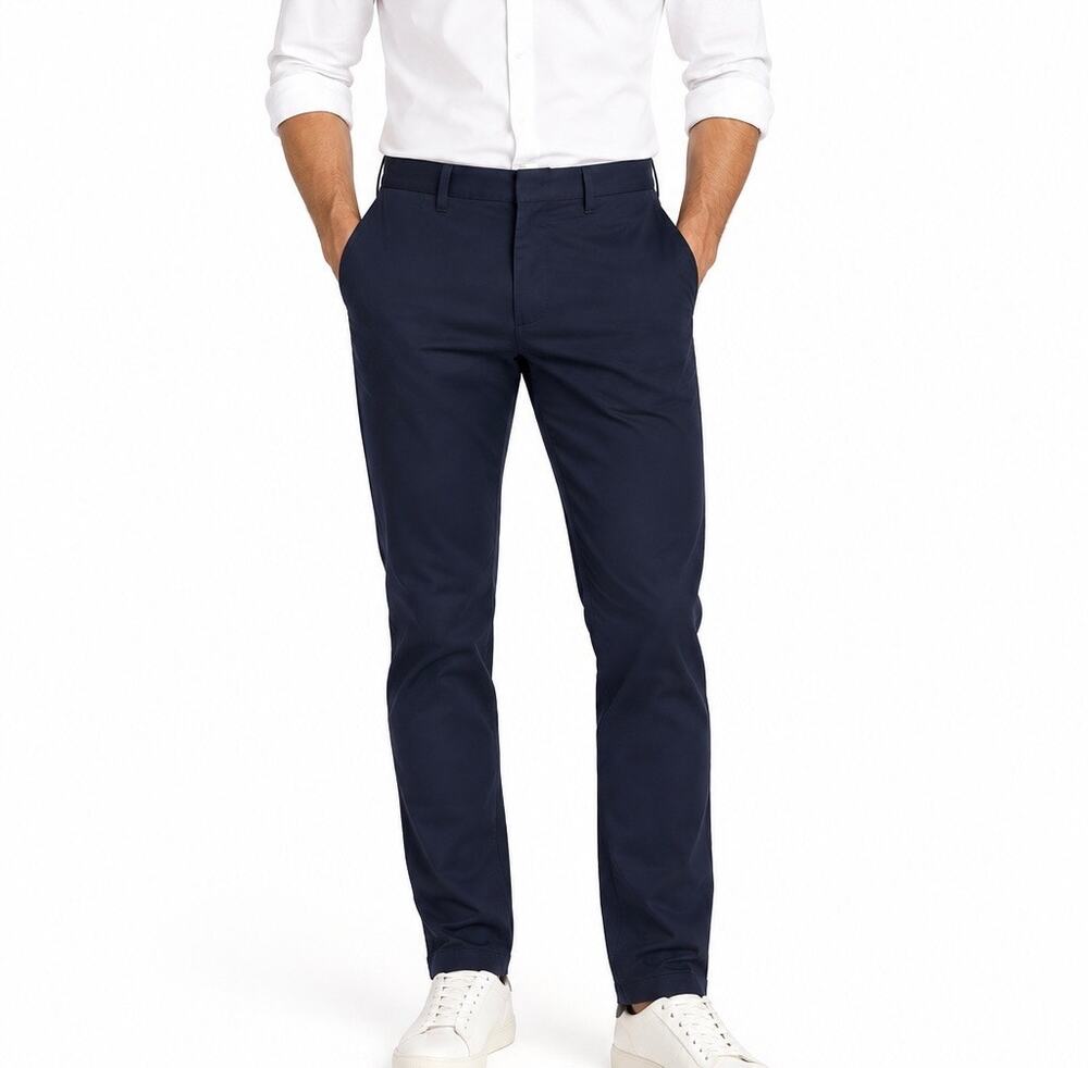 NWT Ted Baker London Navy Blue Slim Fit Chino Trousers Pants 30R